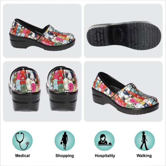 Easy Works by Easy Street lyndee multidog patent nonslip non-marking shoes sz10 - Picture 9 of 9